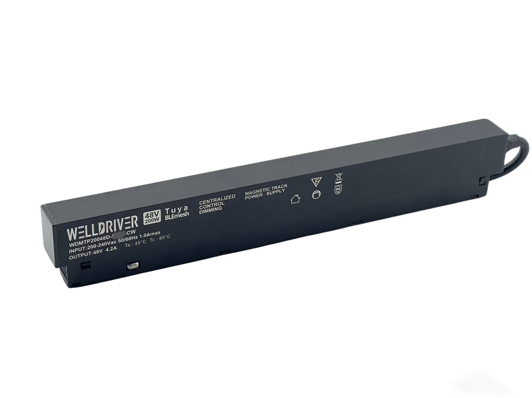WELLDRIVER Tuya Zigbee Dual-Color CCT Magnetic Track Light Power Supply