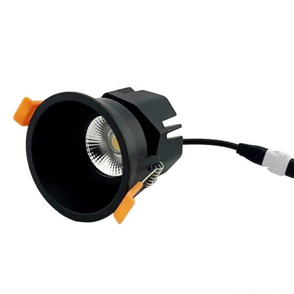 alt="A 10-15W LED downlight with CRI>90, flicker-free, PF>0.9, and isolated driver.